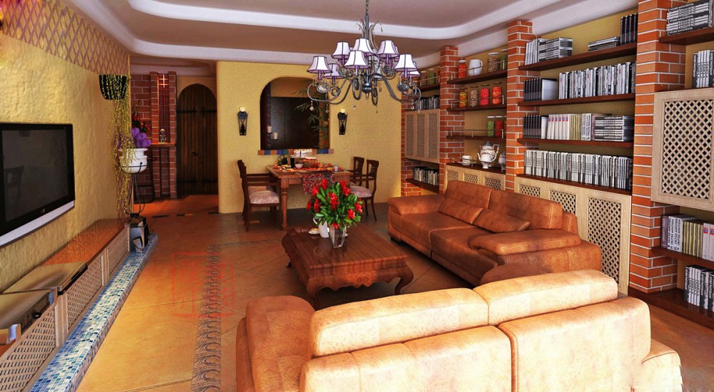 别墅里面做了个水缸