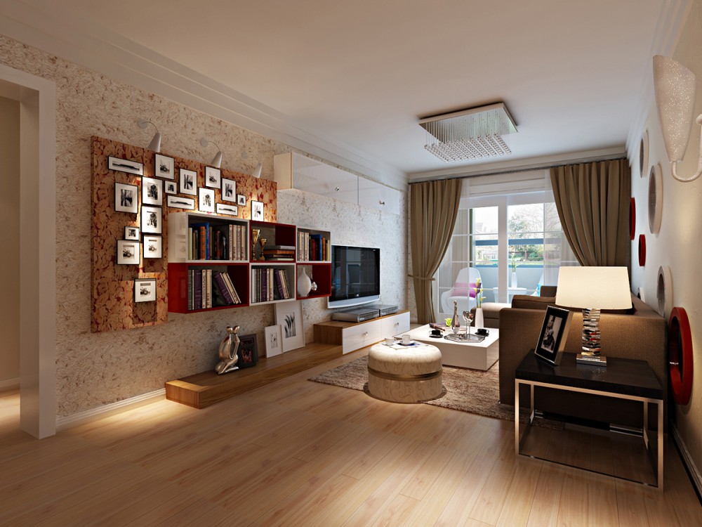 电视墙已经沦为书柜了